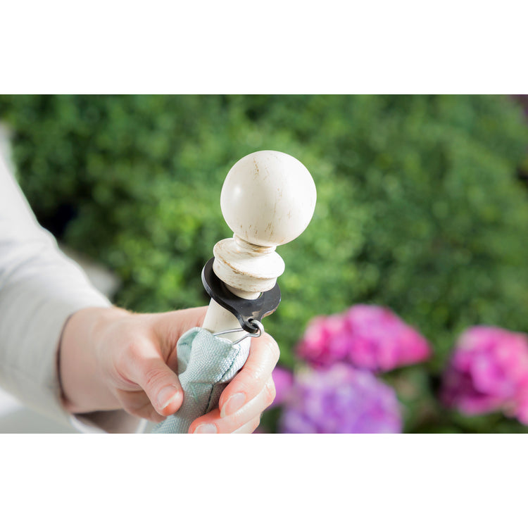 5' Adjustable Ivory Metal House Flagpole