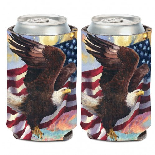 Patriotic Eagle Can Cooler