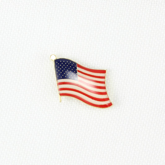 Waving American Flag Lapel Pin