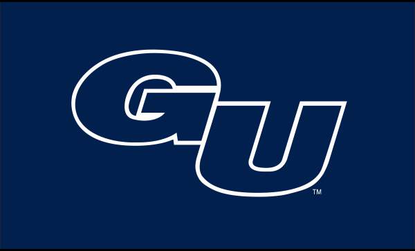 2x3 Gonzaga University "GU" Applique Flag; Polyester H&G