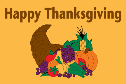 3x5 Happy Thanksgiving Seasonal Outdoor Nylon Flag