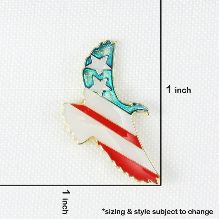 Patriotic Eagle Lapel Pin
