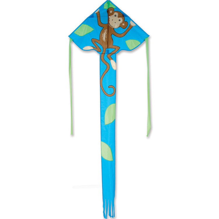 Marcus Monkey Taffeta Nylon Easy Flyer Kite with Fiberglass Frame to include 300 ft. 20 lb. Test Line & Winder; 33"x21" - Wind Range 5 ~ 18 mph