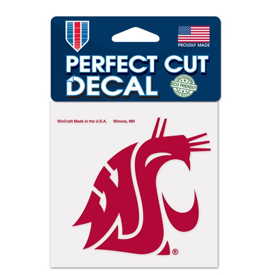 4"x4" Washington State University Cougars Decal