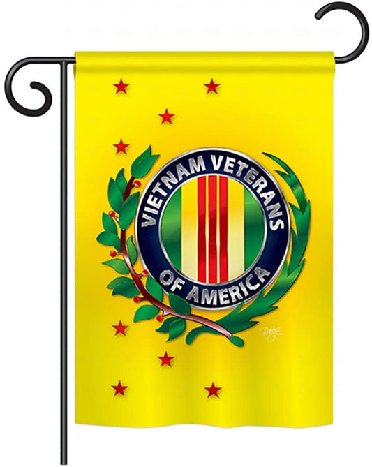 Vietnam Veterans Printed Garden Flag; Polyester