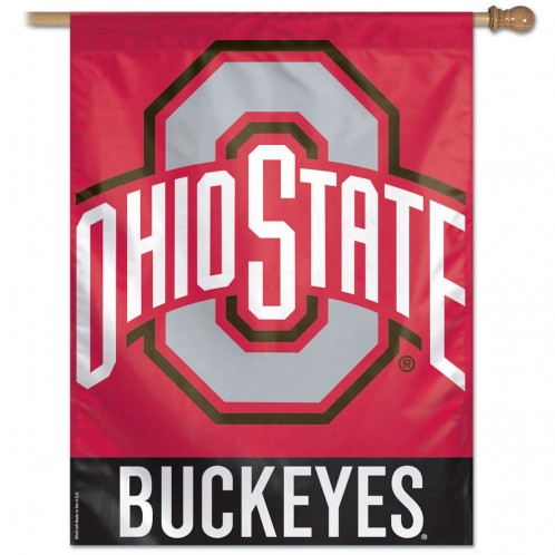 27"x37" Ohio State University Buckeyes House Flag