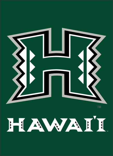 13"x18" University of Hawaii Rainbow Warriors Garden Flag