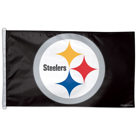 3x5 Pittsburgh Steelers Outdoor Flag with D-Rings
