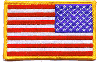 US Embroidered Flag Patch - Right Hand
