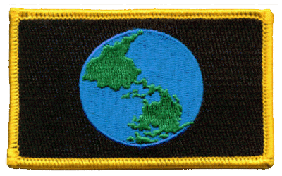Earth Embroidered Flag Patch