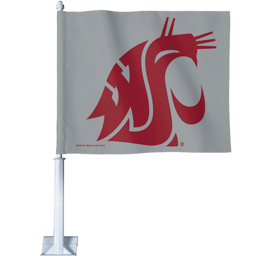 12"x12" Washington State University Cougars Car Flag