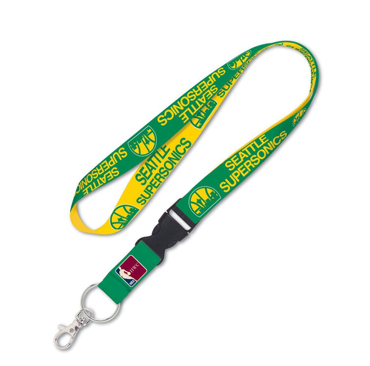 1" Seattle Supersonics Lanyard with Breakaway