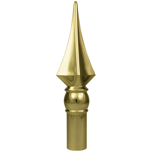 8" Gold ABS Plastic Square Spear Ornament