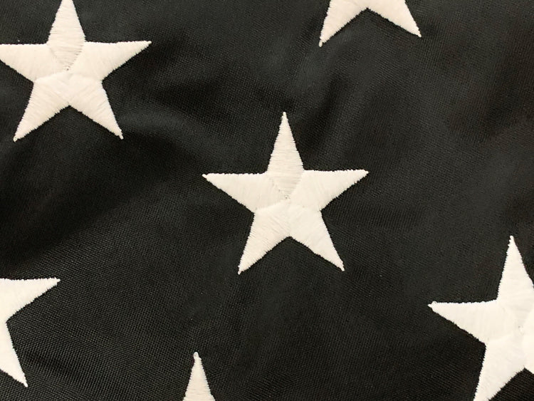 3x5 Thin Blue Line American Outdoor Nylon Flag