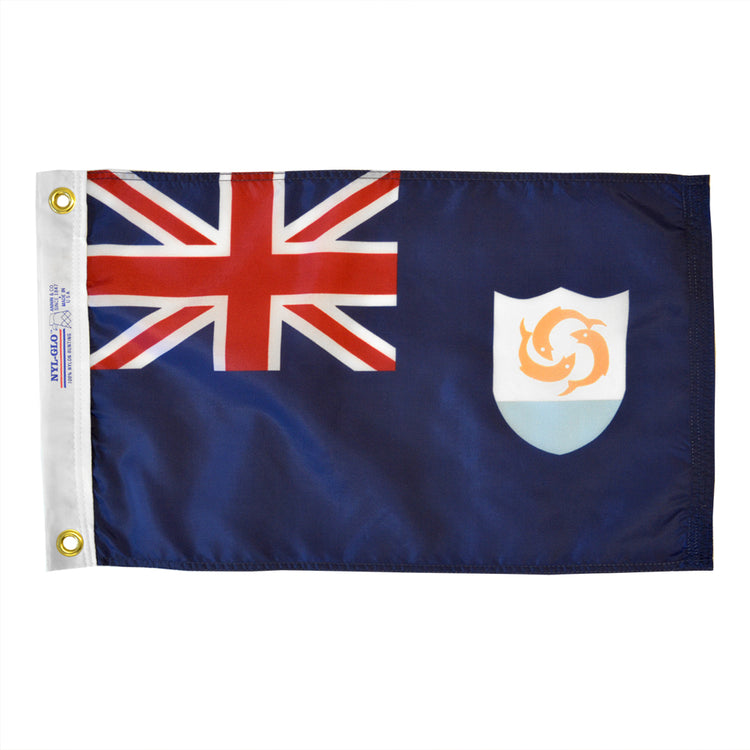 12"x18" Anguilla Outdoor Nylon Flag