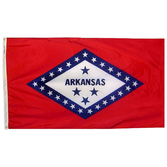 12"x18" Arkansas State Outdoor Nylon Flag