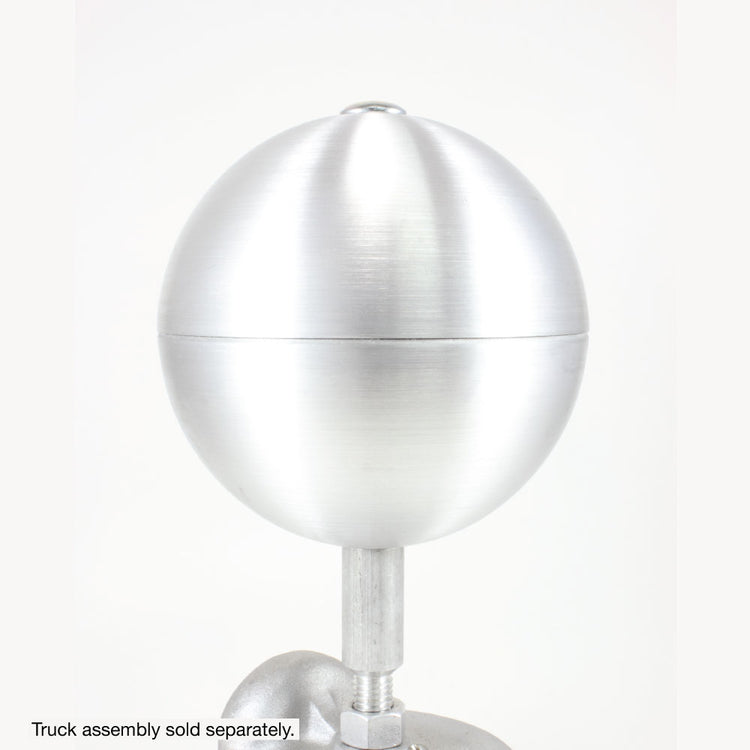 3" Standard-Duty Natural Satin Spun Aluminum Ball Ornament