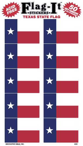 Texas State Flag Sticker Set