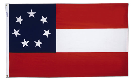3x5 Stars & Bars First National Historical Cotton Flag