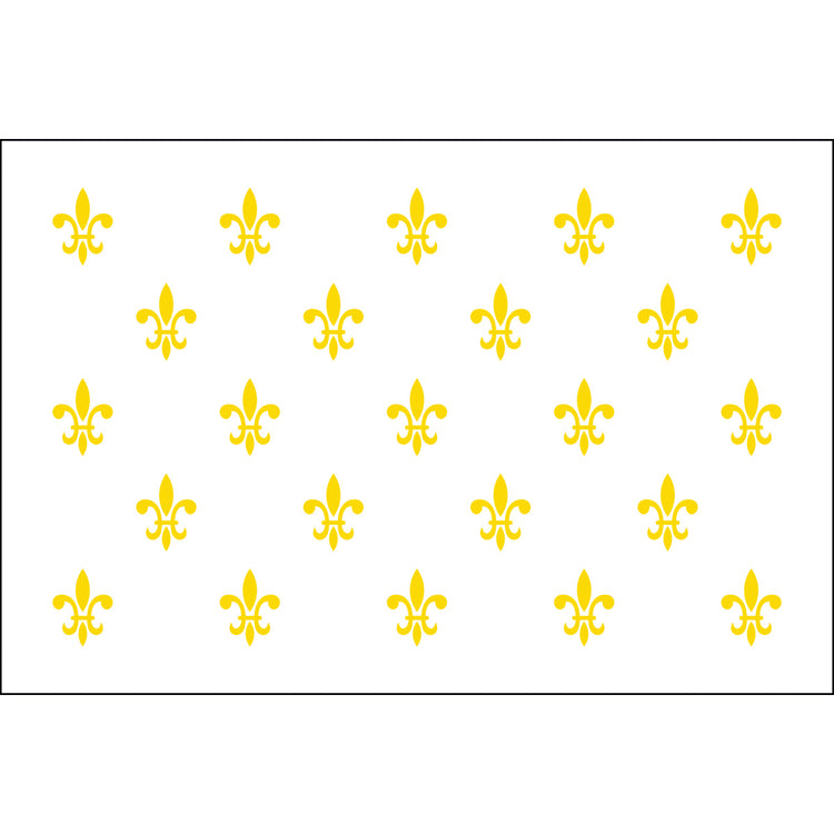 5x8 23 French Fleur de lis Historical Nylon Flag