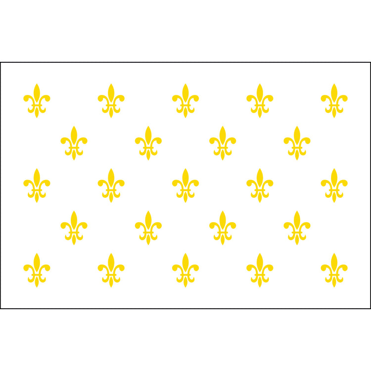 2x3 23 French Fleur de lis Historical Nylon Flag
