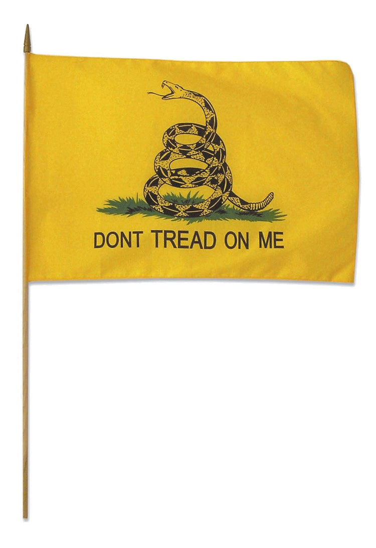 12"x18" Gadsden Historical Poly-Cotton Stick Flag