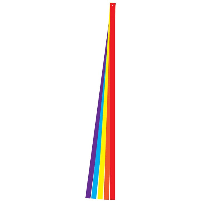 6' Red, Orange, Yellow, Blue, & Purple Kite Tail Streamer