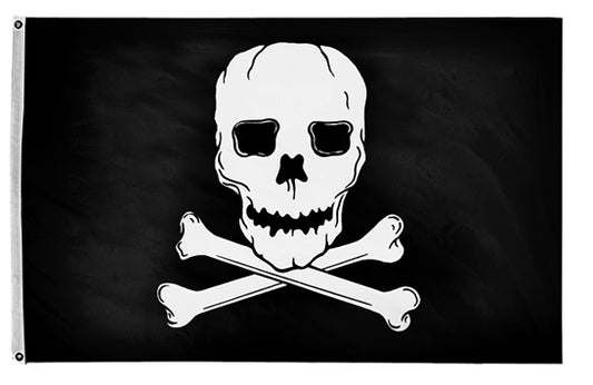 5x8 Jolly Roger Outdoor Nylon Flag
