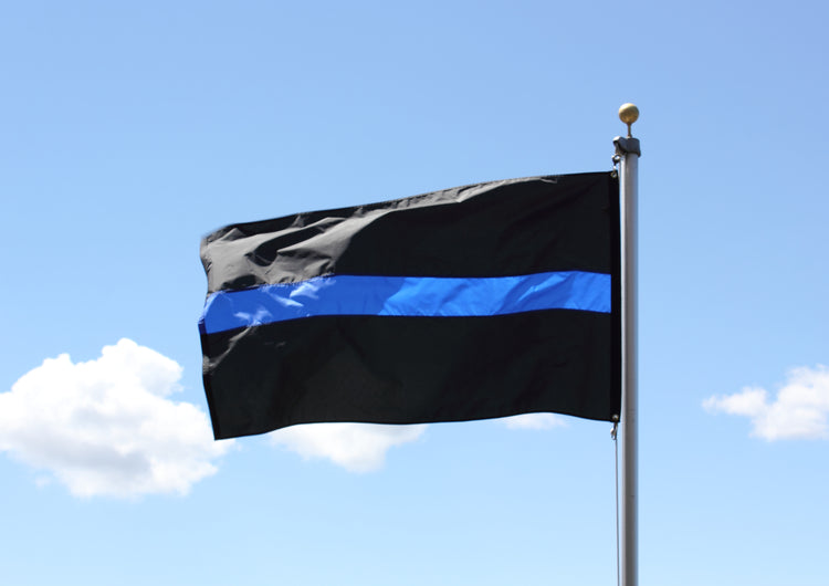 3x5 Thin Blue Line Outdoor Nylon Flag