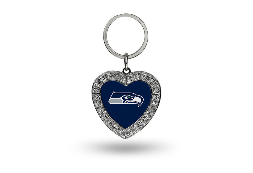 Seattle Seahawks Heart Key Ring Flags A' Flying - Main Image