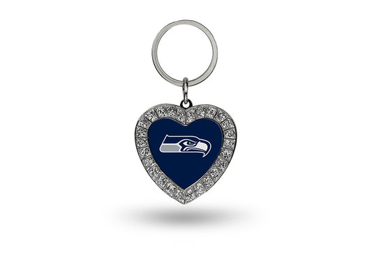 Seattle Seahawks Heart Key Ring