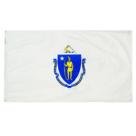 12"x18" Massachusetts State Outdoor Nylon Flag