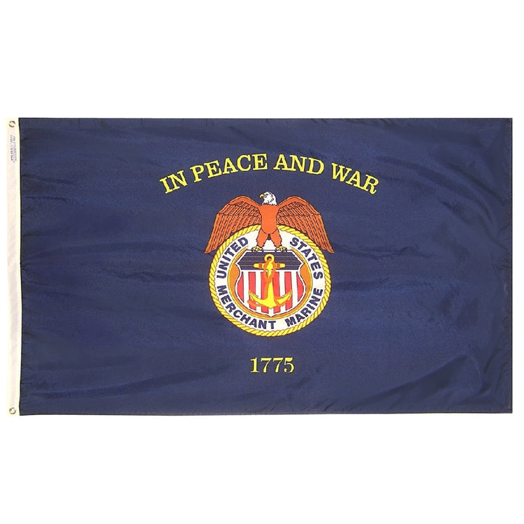 5x8 Merchant Marines Outdoor Nylon Flag