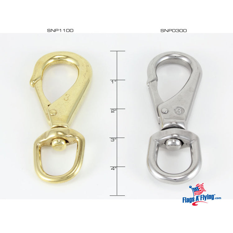 Stainless Steel Swivel Snap for flags 15'x25' up to 30'x60'