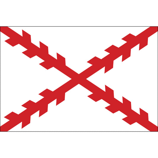 2x3 Spanish Cross of Burgundy Historical Nylon Flag