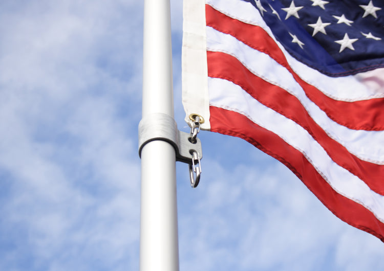 15' Silver Telescoping Flagpole