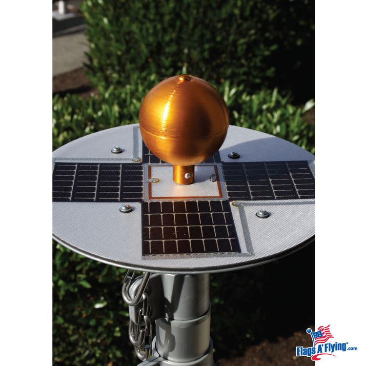 Titan Solar Powered Illuminating Flagpole Light