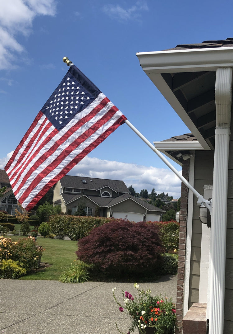 2x3 American Outdoor Sewn Nylon House Flag with Sleeve