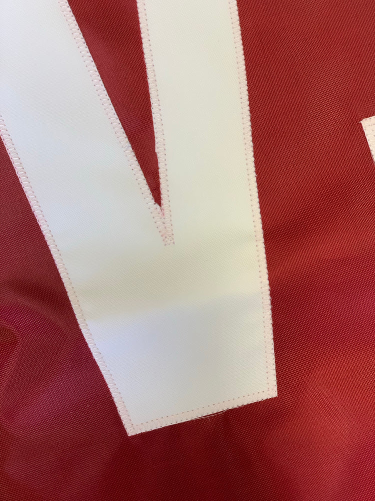 2x3 Washington State University Cougars "WSU" Applique Flag; Polyester H&G