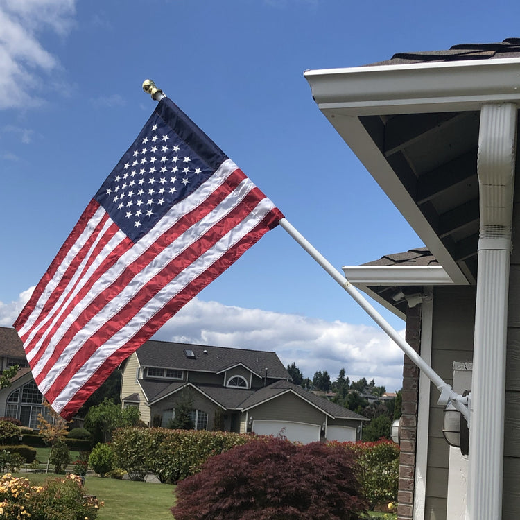 2x3 American Outdoor Sewn Nylon House Flag with Sleeve