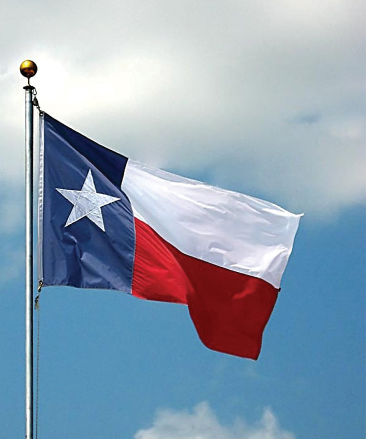 2.5x4 Texas State Outdoor Nylon Flag with Sleeve