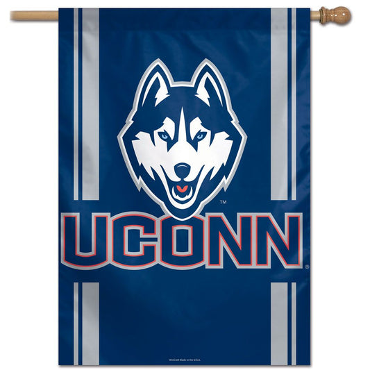 28"x40" University of Connecticut Huskies House Flag; Polyester