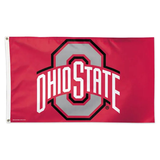 3x5 Ohio State University Buckeyes Flag; Polyester H&G