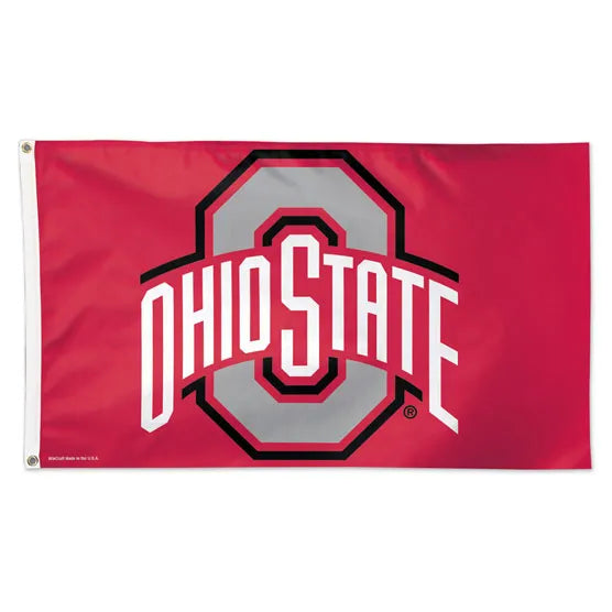 3x5 Ohio State University Buckeyes Flag; Polyester H&G