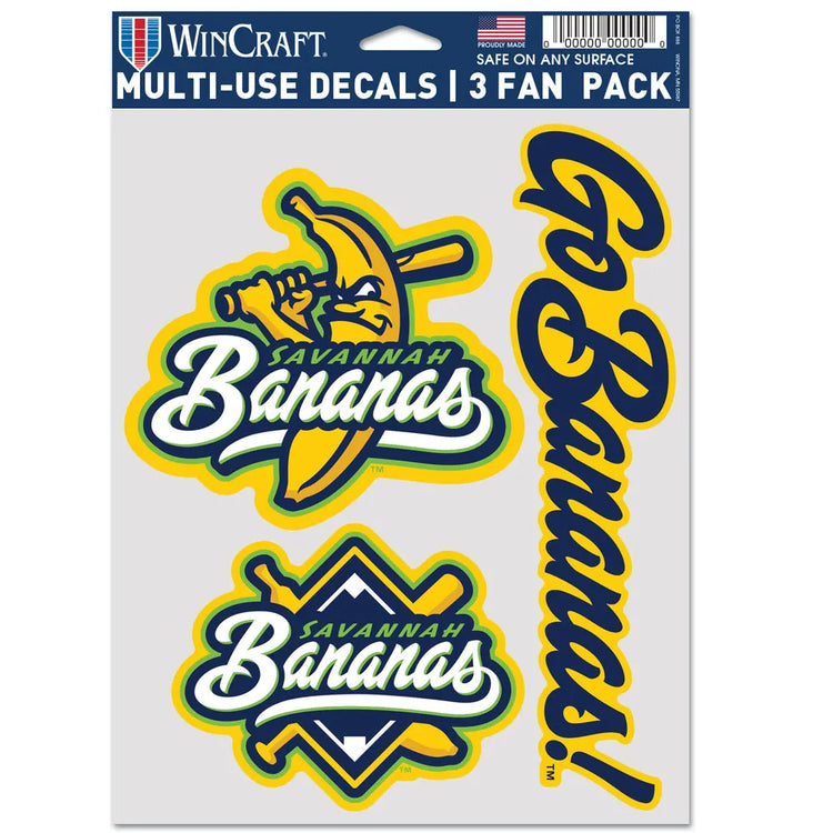 4.5"x5.75" Savannah Bananas Decal