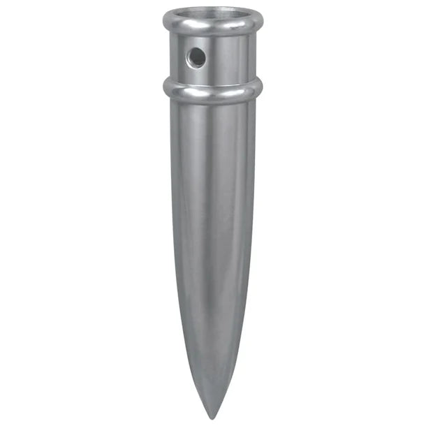 1"OD Chrome Pointed Bottom ferrule for Guidon Pole