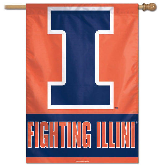 28"x40" University of Illinois Fighting Illini House Flag