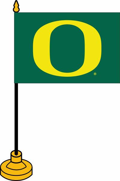 4"x6" University of Oregon Ducks Stick Flag Set
