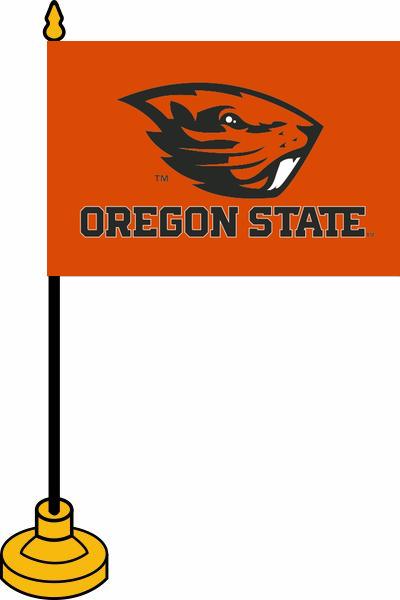 4"x6" Oregon State University Beavers Stick Flag Set