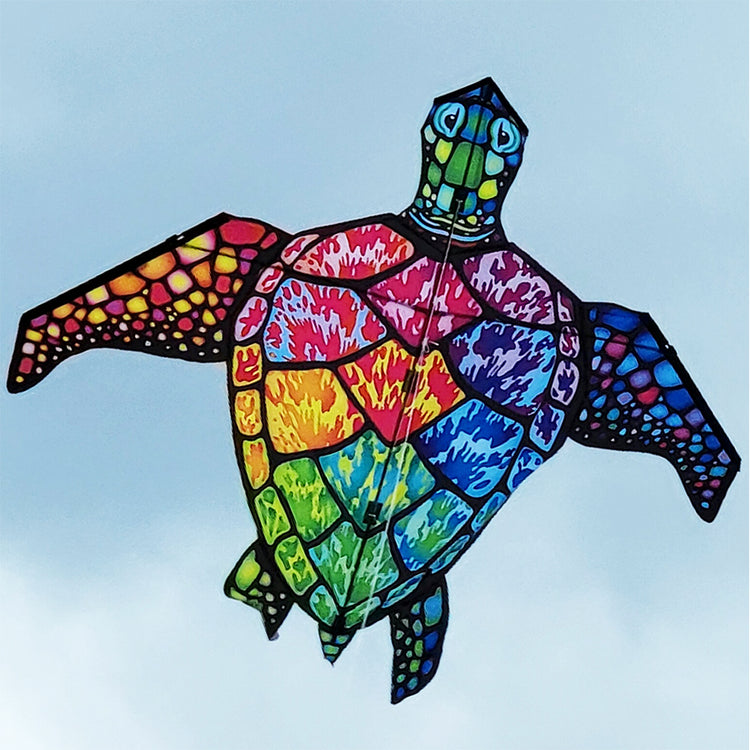 Turtle Polyester Kite to include 300 ft. 50 lb. Test Line & Flat Winder